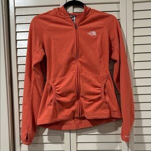 The North Face Women’s Orange Full-Zip Fleece Jacket Size S